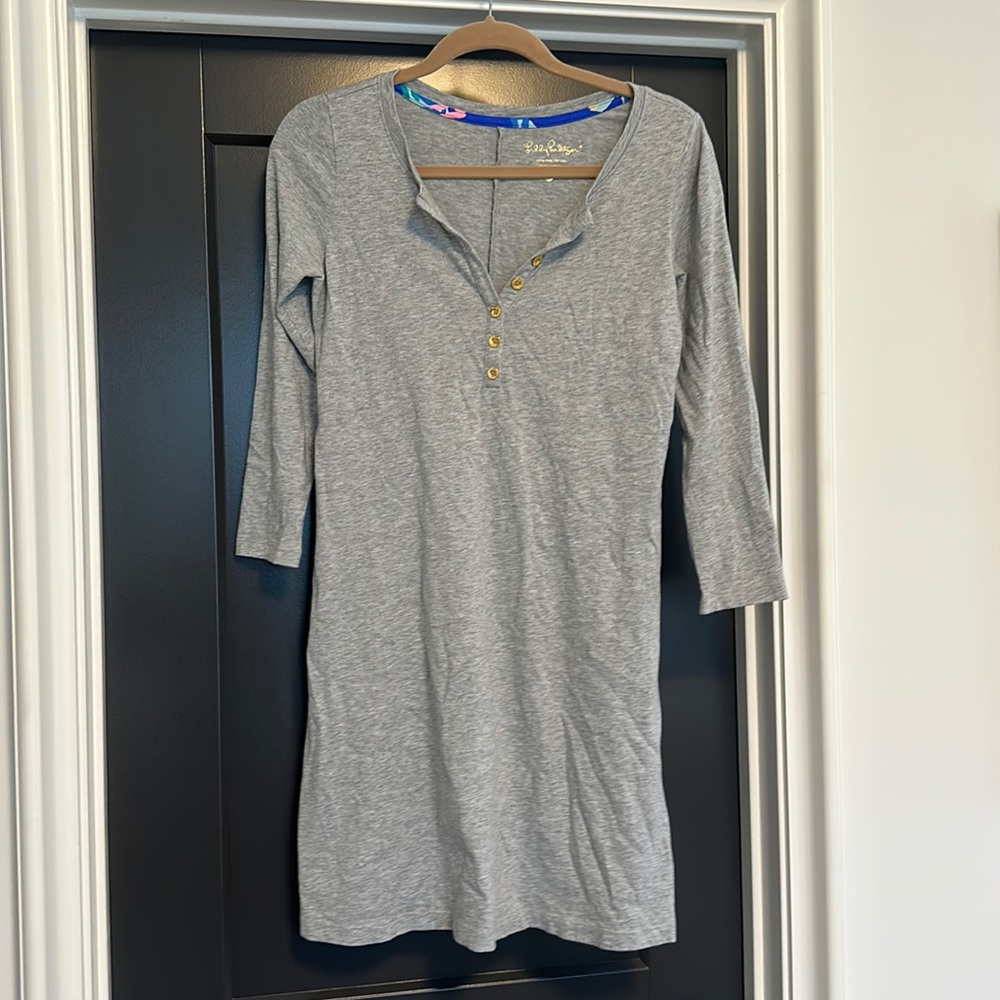 Lilly Pulitzer Pima cotton grey dress